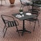 Flash Furniture Lila 27.5in Black Square Aluminum Indoor-Outdoor Table Set with 2 Black Slat Back Chairs TLH-ALUM-28SQ-017BK2-GG - alternate 10